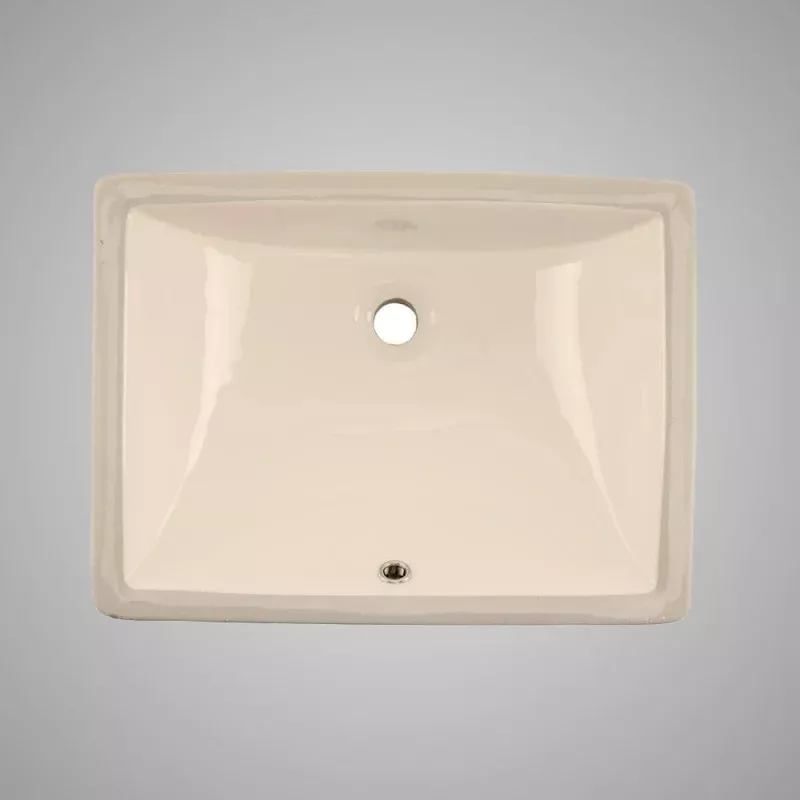 Intervale Vitreous China Rectangular Undermount Sink - Bisque