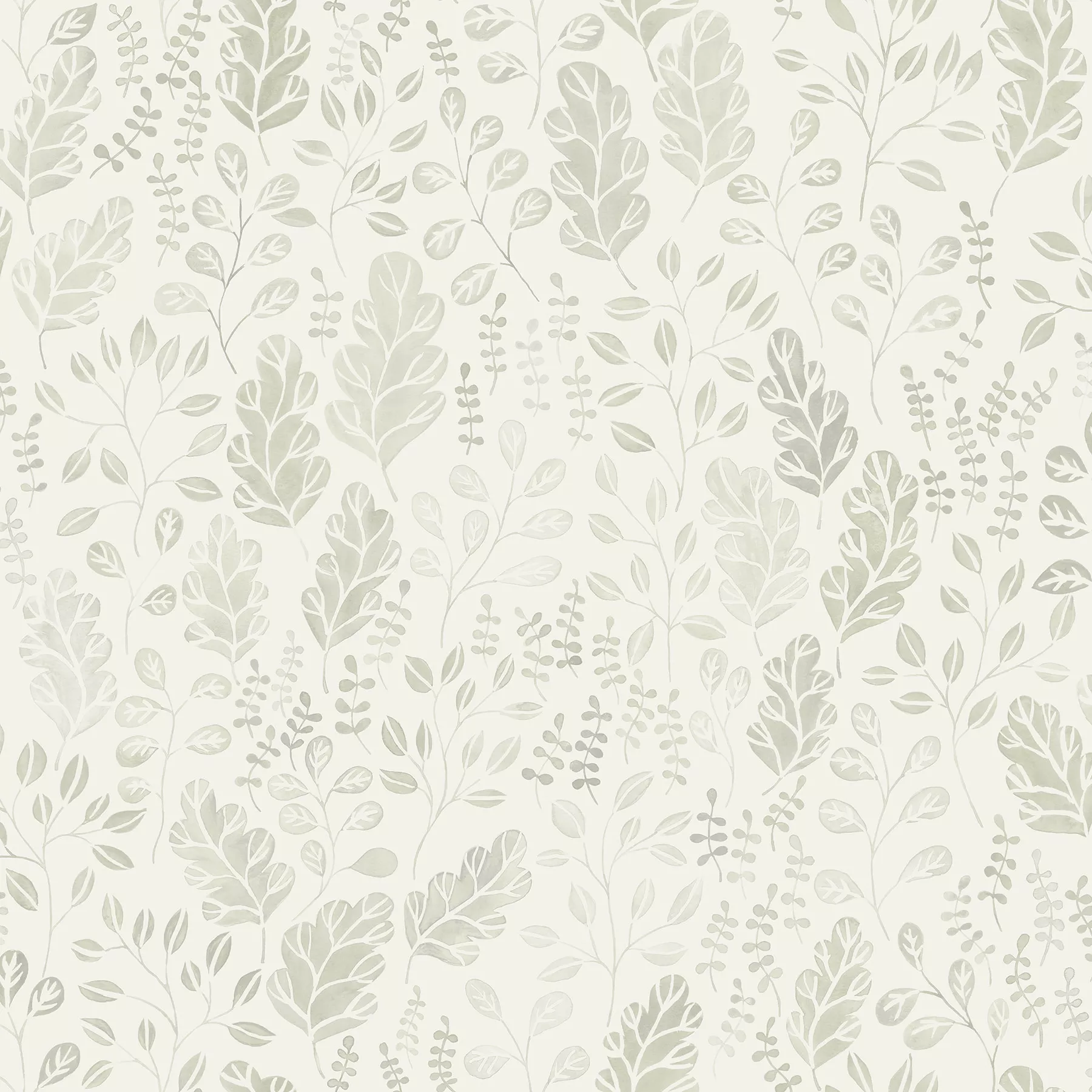 Isha Beige Leaf Wallpaper (Set of 2)