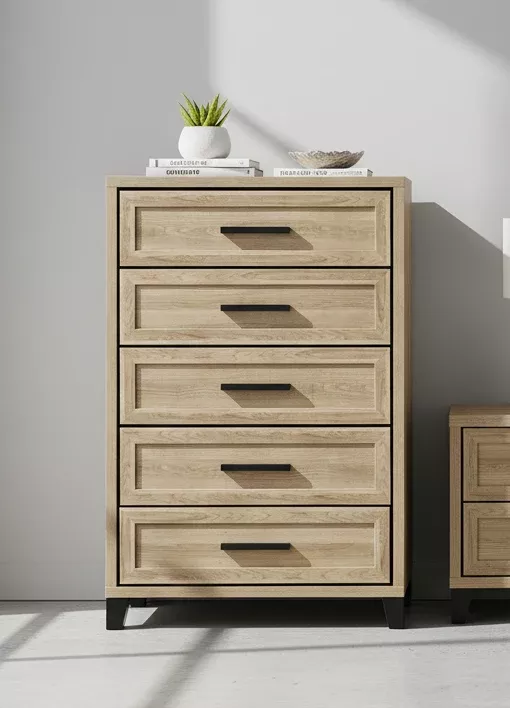 Jameson Natural 5 Drawer Chest