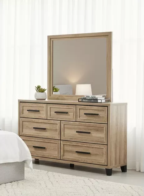 Jameson Natural Dresser and Optional Mirror