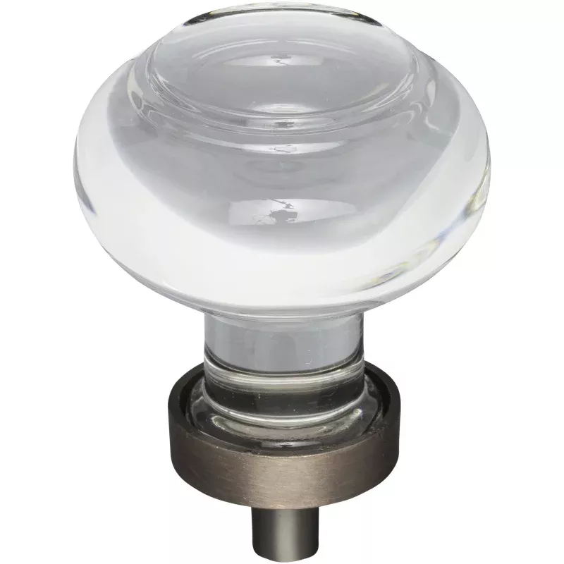 Jeffrey Alexander Harlow Button Glass Knob