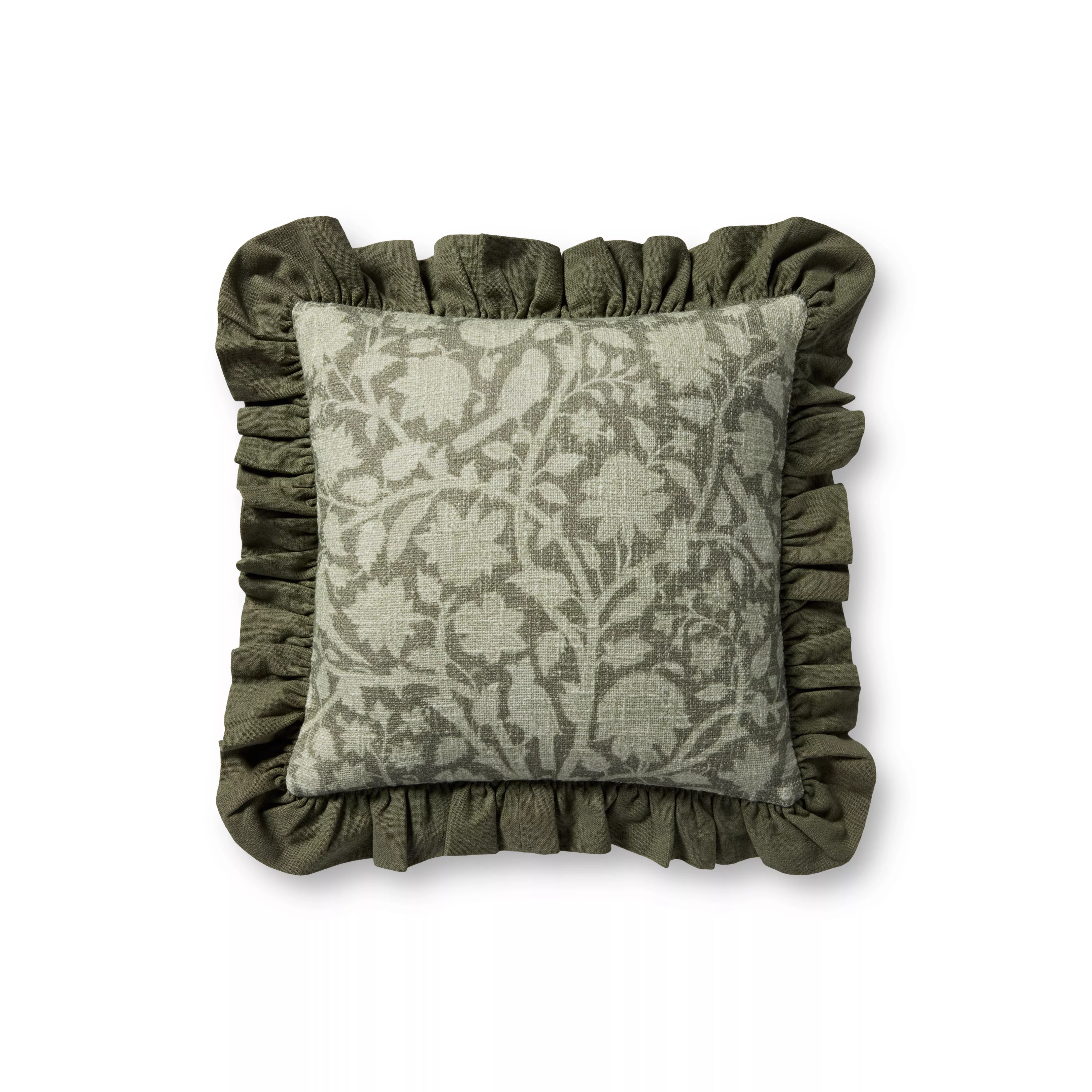 Kathleen Green 18'' Down Pillow