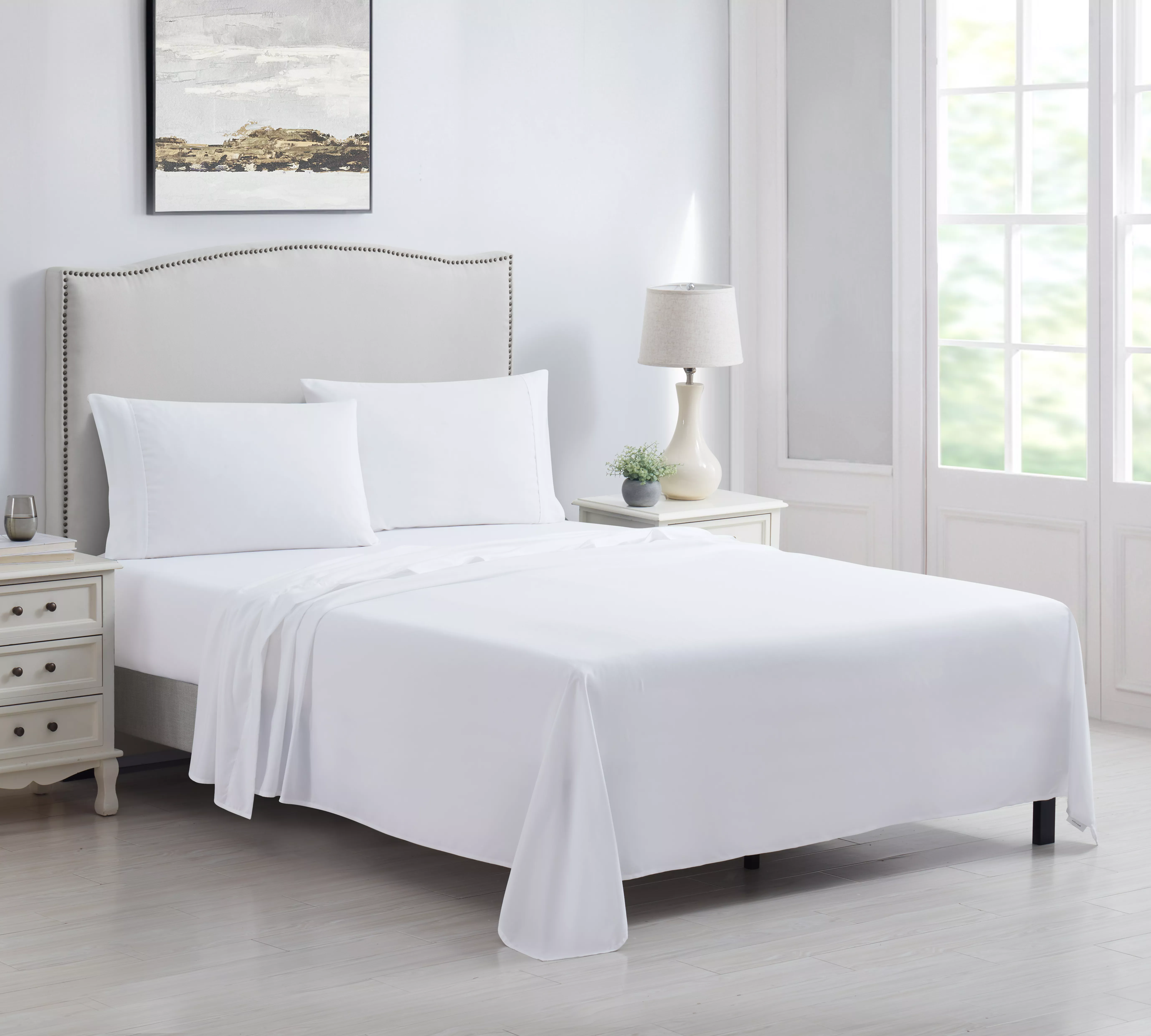 Kathy Ireland 4 Piece Brushed Microfiber Sheet Set