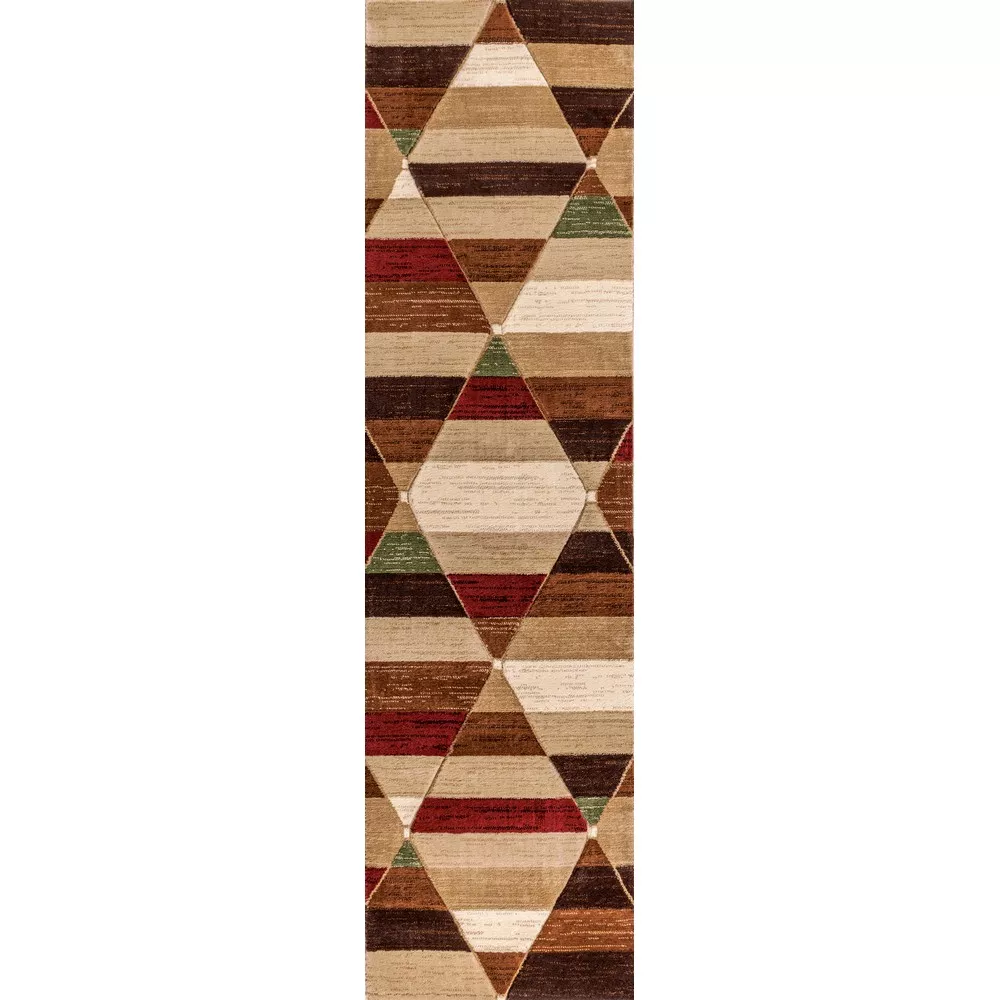 Kehoe Retro Diamonds Geometric Area Rug