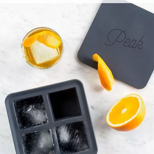 King 2.25" Square Ice Cube Tray by Peak Ice Works