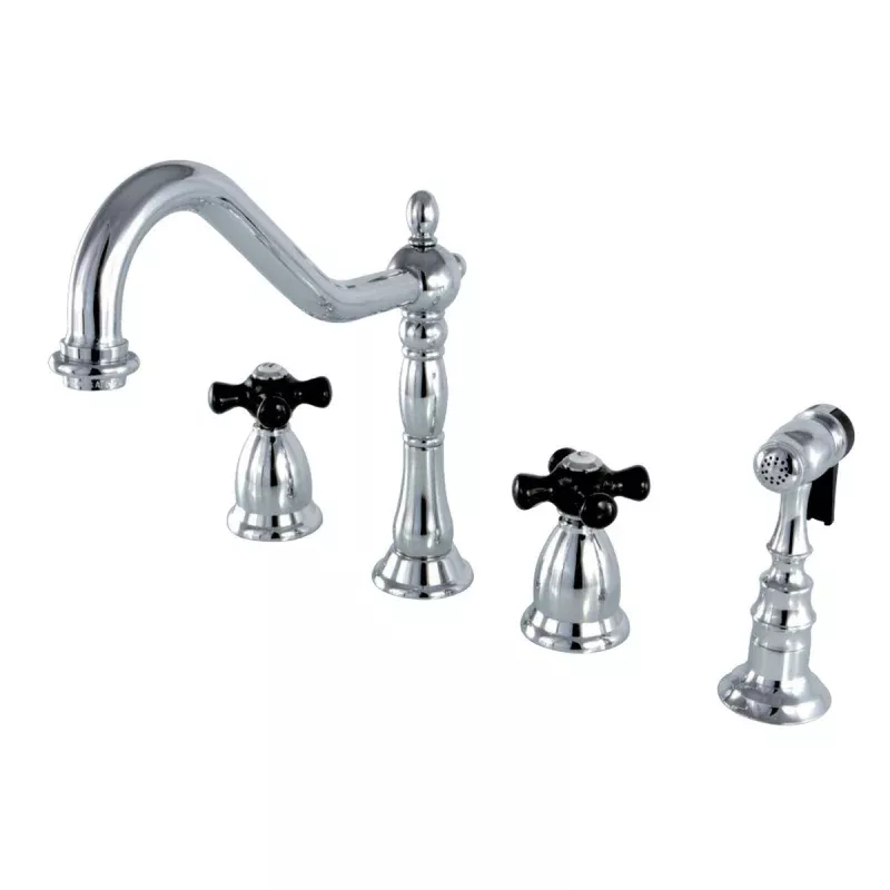 Kingston Brass Duchess Deck Mount 4-Hole Widespread Kitchen Faucet