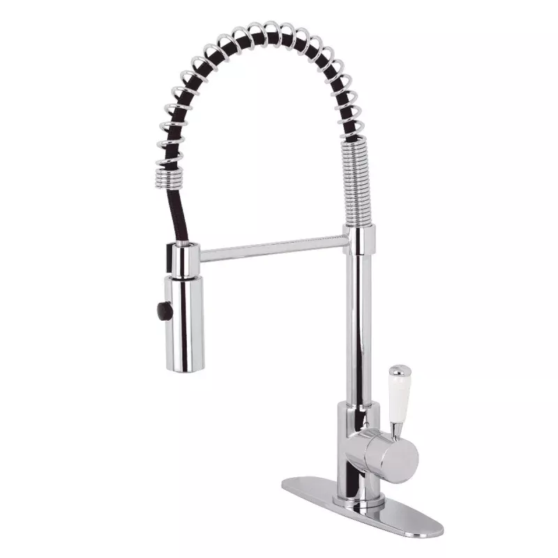 Kingston Brass Gourmetier Paris Single-Handle Pull-Down Kitchen Faucet