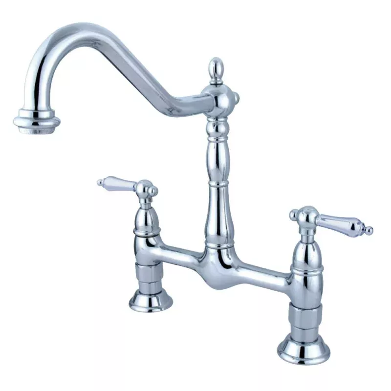 Kingston Brass Heritage Kitchen Bridge Faucet