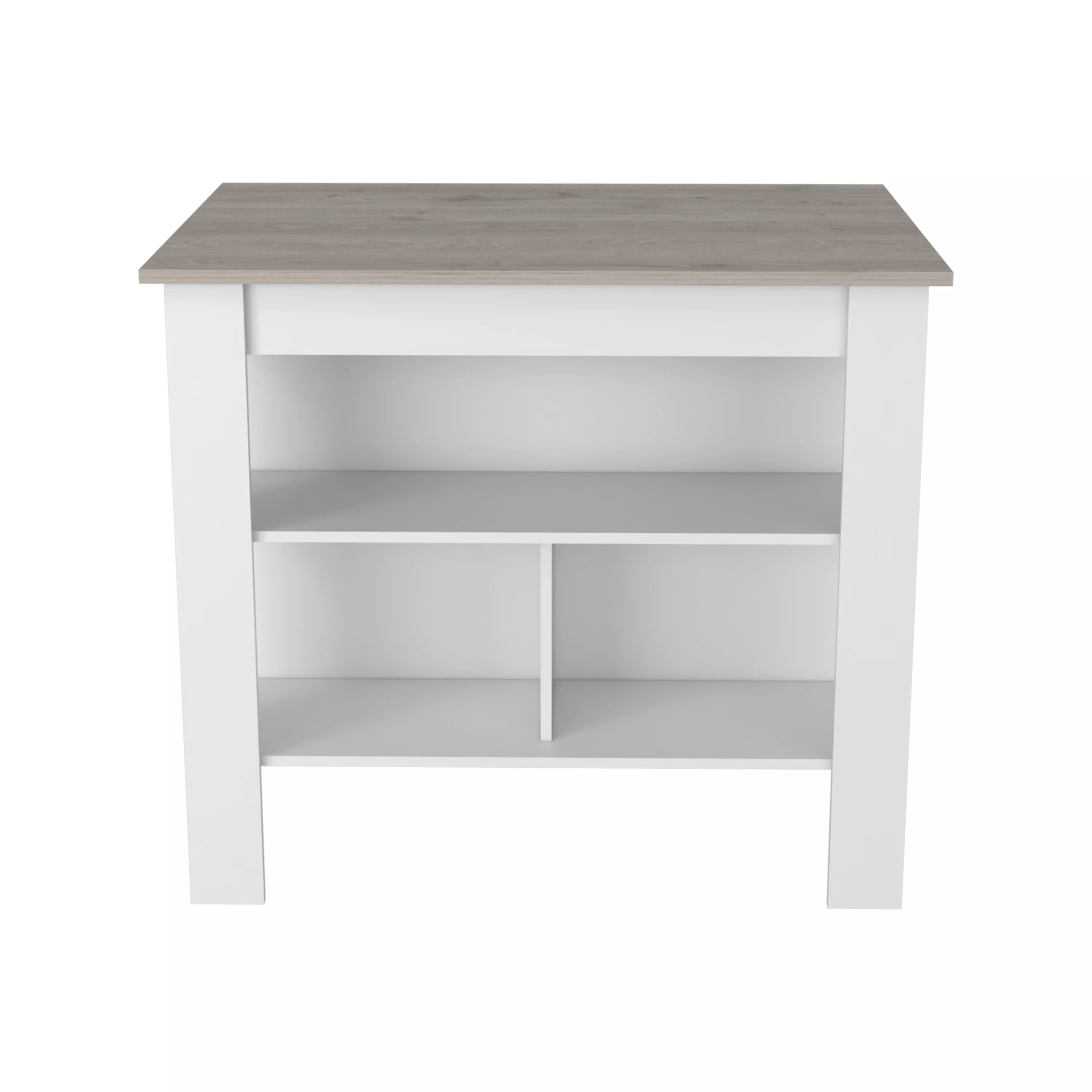 Kitchen Island Antibacterial Dozza, Kitchen, Light Gray / White