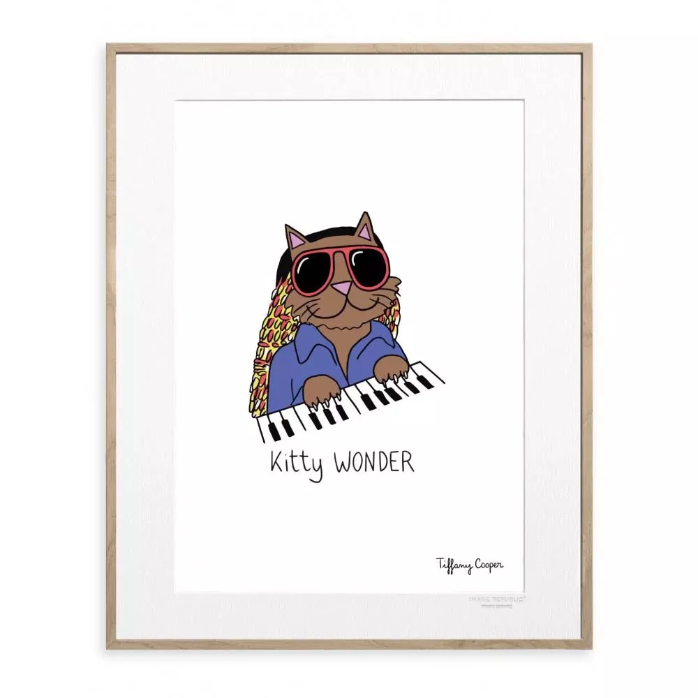 Kitty Wonder Poster Artwork by Tiffany Cooper CLEARANCE