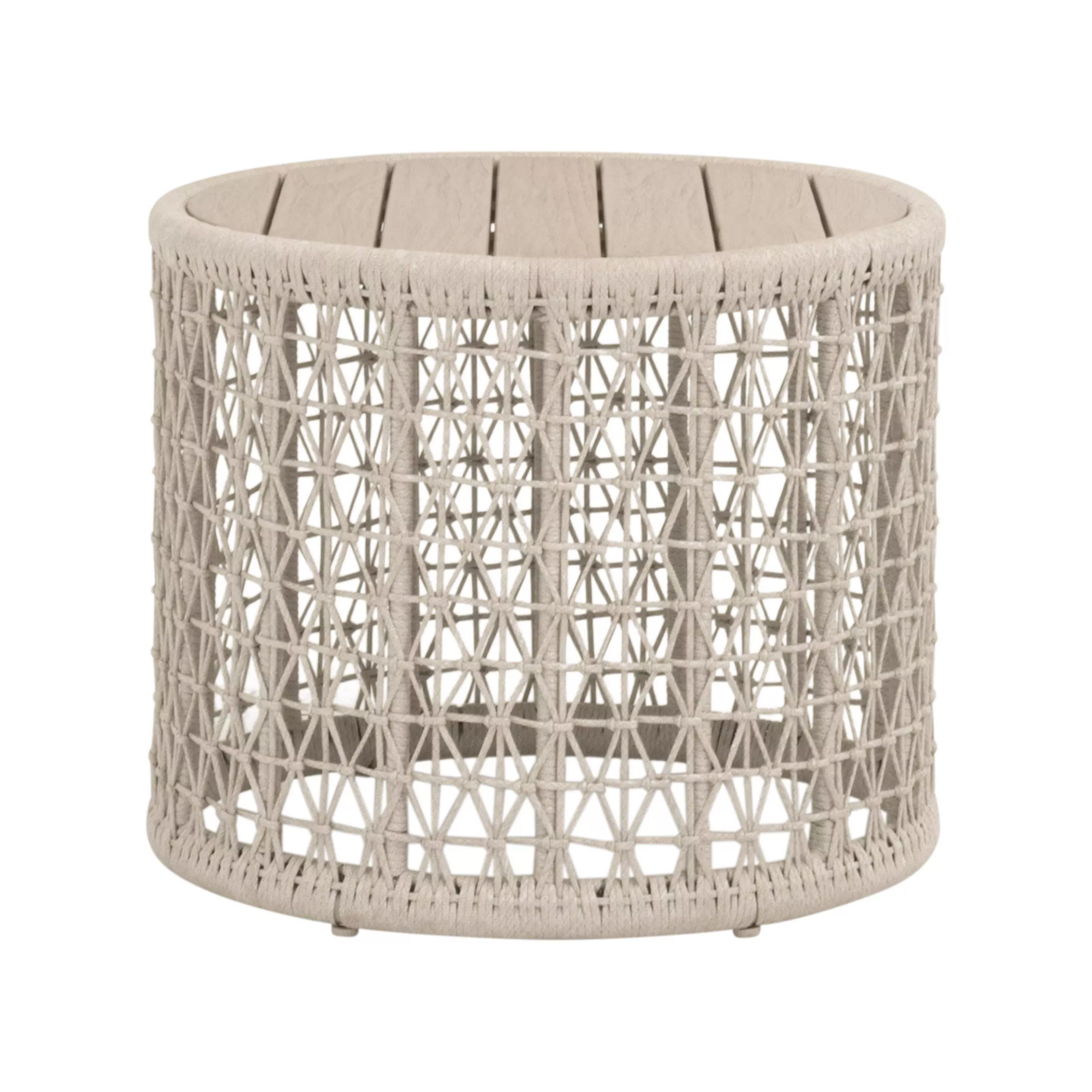 Knit Outdoor Round End Table