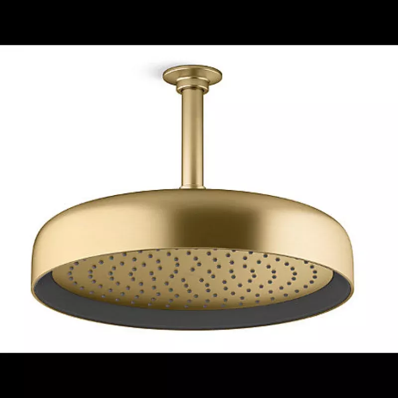 Kohler K-26291T-2MB STATEMENT Single Function 12" Round Top Showerhead (Roman Brass)