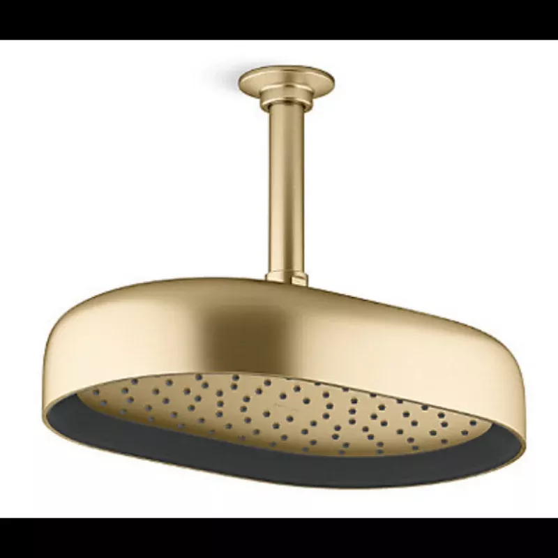 Kohler K-26293T-2MB STATEMENT Single Function 12" Rectangular Overhead Shower (Roman Brass)