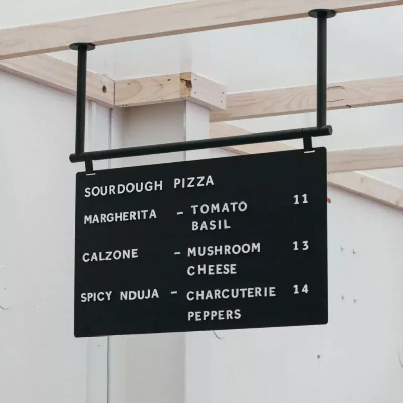 Landscape Hanging Menu Board