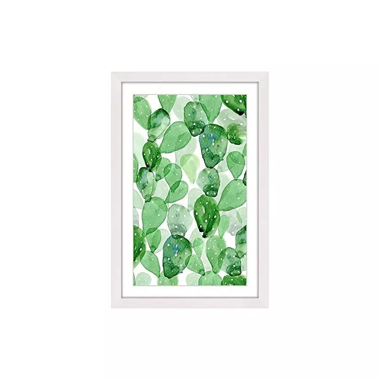 Leafy Framed Painting Print