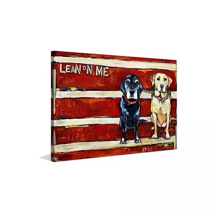 Lean on Me Painting Print on Wrapped Canvas