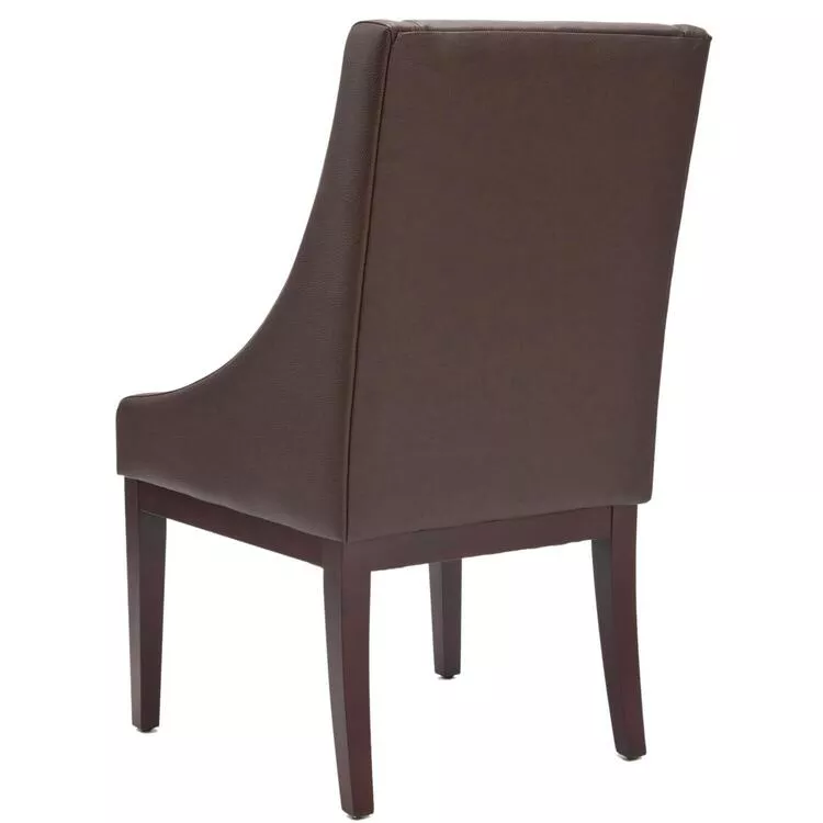 Leather Sloping Armchair
