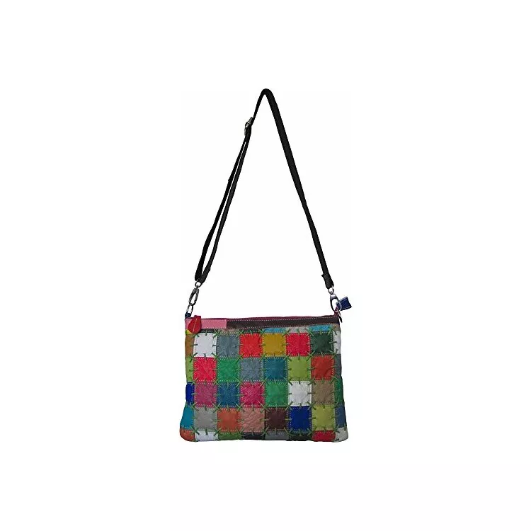 Leather Travel Shoulder Bag with Adjustable Strap and Multiple Pockets - AmeriLeather
