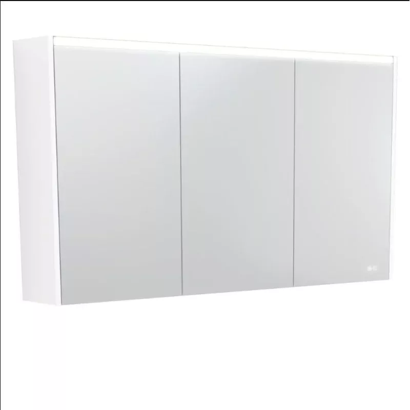 LED Mirror Cabinet with Coloured Side Panels and Interior