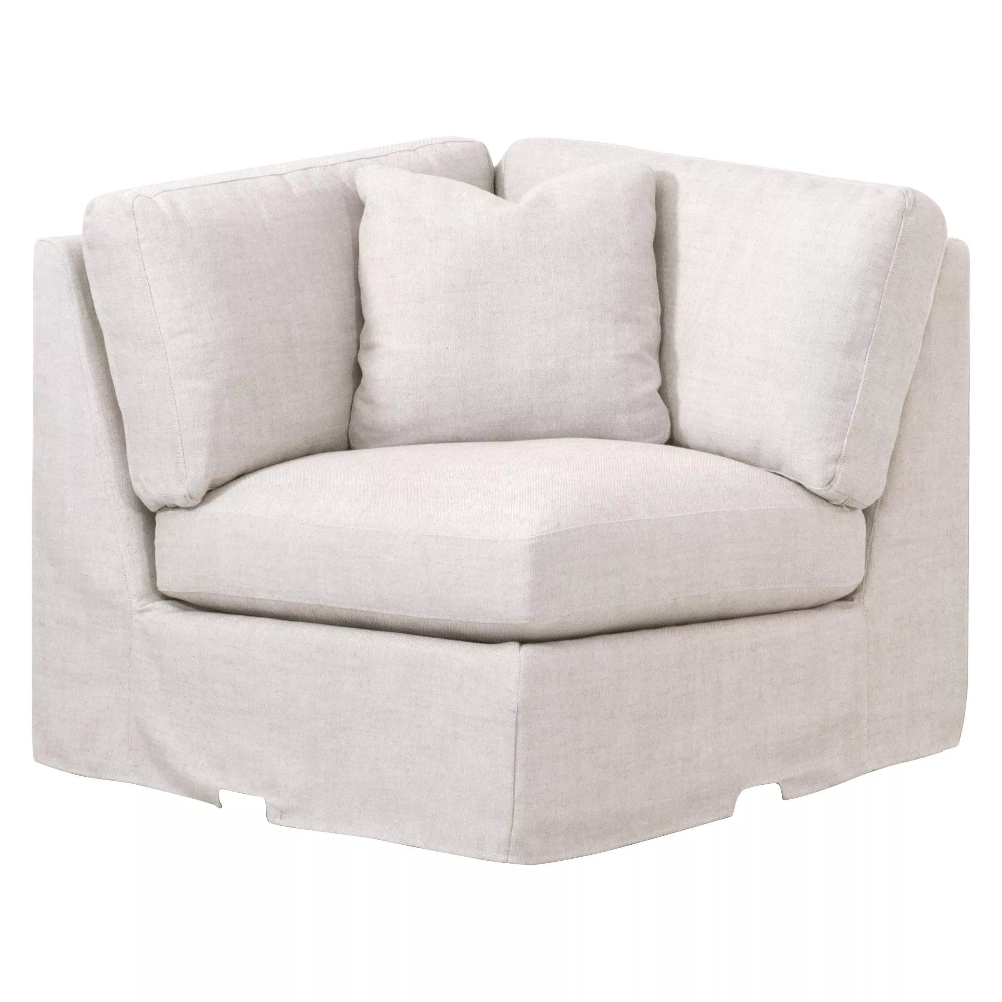 Lena Modular Slipcover Corner Chair