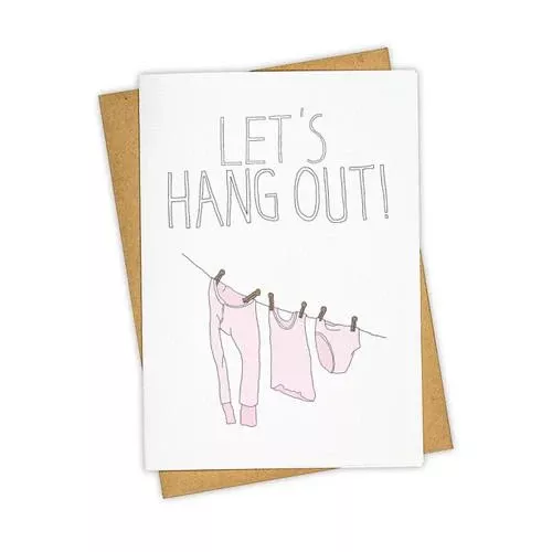 Let's Hang Out Card
