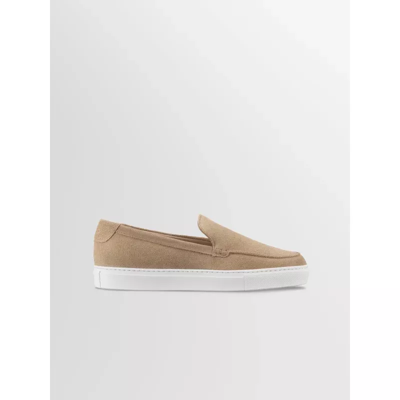 Lido Suede Loafer in Fawn