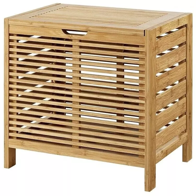 Linon Bracken Bamboo Hamper