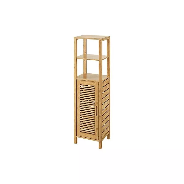 Linon Bracken Bamboo Mid Cabinet