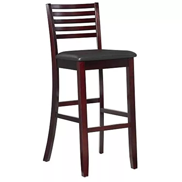 Linon Merlot Bar Stool - Torino Ladder Back