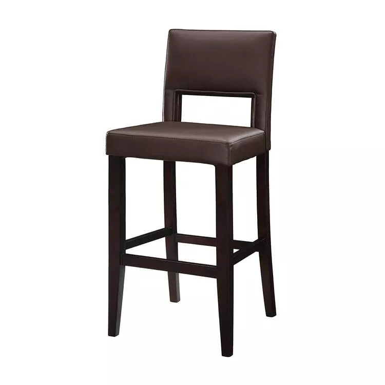 Linon Vega Espresso Bar Stool Dark Brown