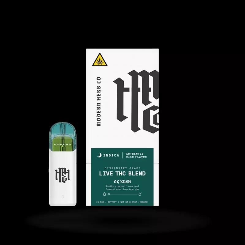 Live THC Pod Starter Kit: OG Kush (Indica) 2g