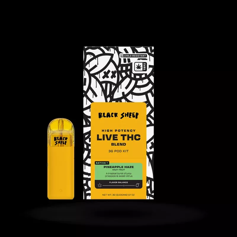 Live THCa Blend Pod Starter Kit: Pineapple Haze 3g