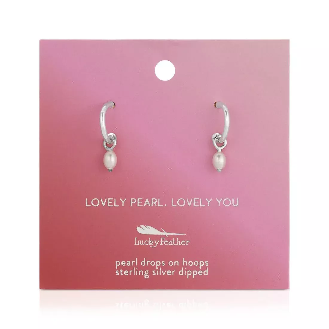Lovely You - Pearl Hoop Earrings