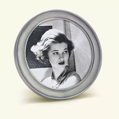 Lugano Large Round Frame by Match Pewter
