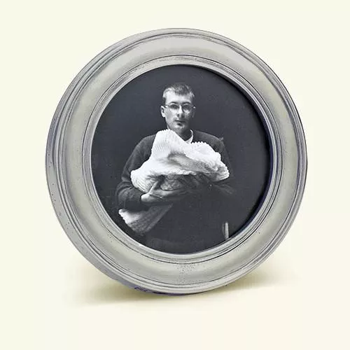 Lugano Small Round Frame by Match Pewter