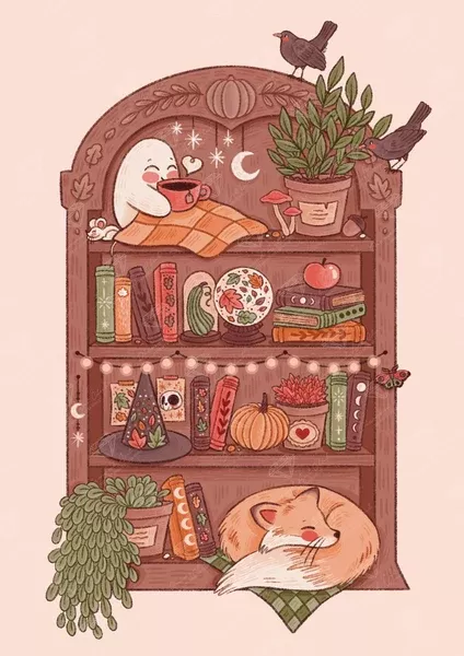 Magical Autumn Shelf