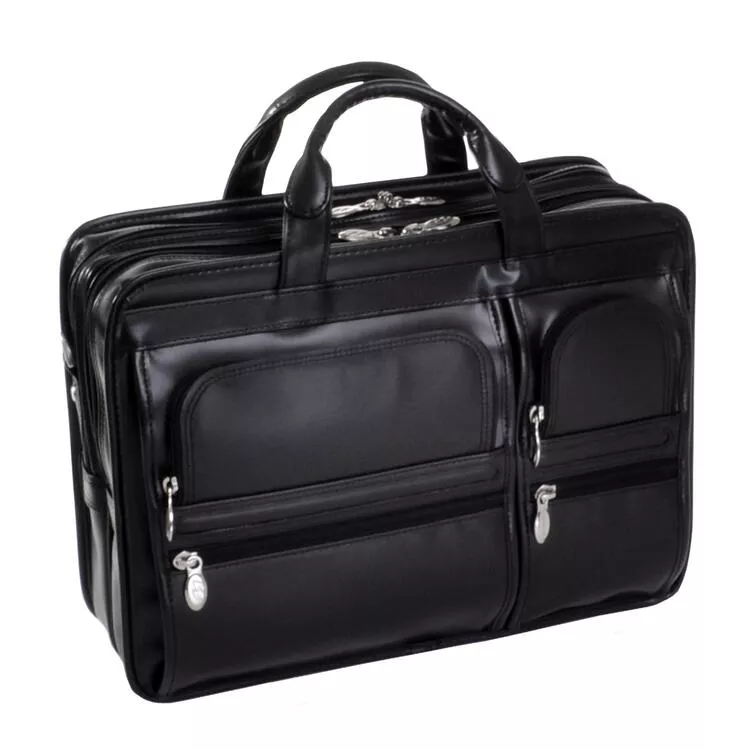 McKlein HUBBARD, Leather Briefcase, Black