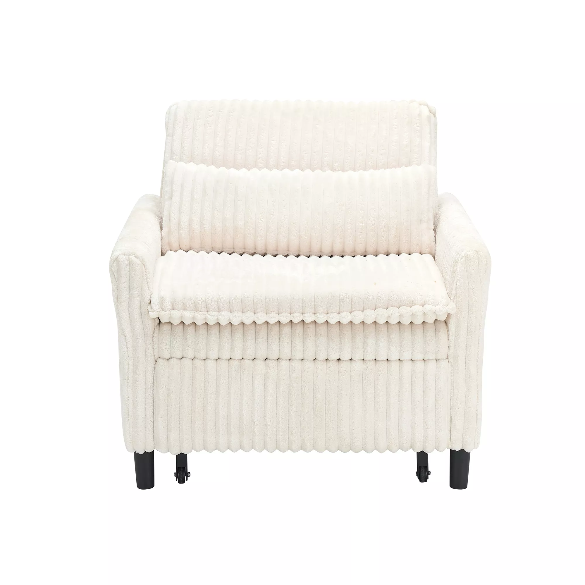Merax 1-Seater Plush Corduroy Sofa