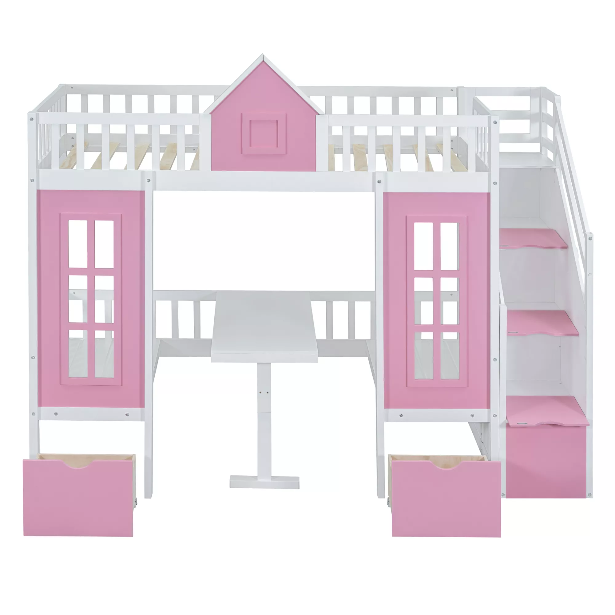 Merax Bunk Bed with Table