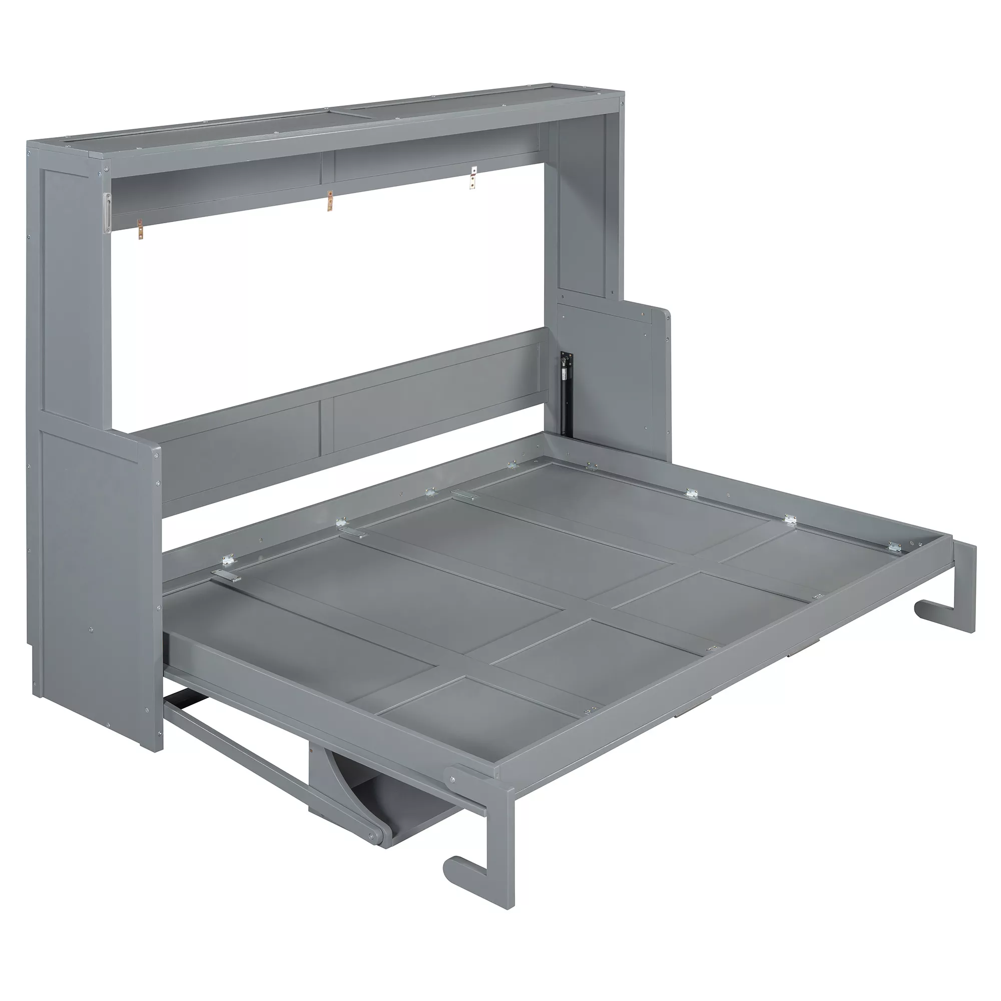 Merax Queen Size Folding Murphy Bed with Hidden Desk