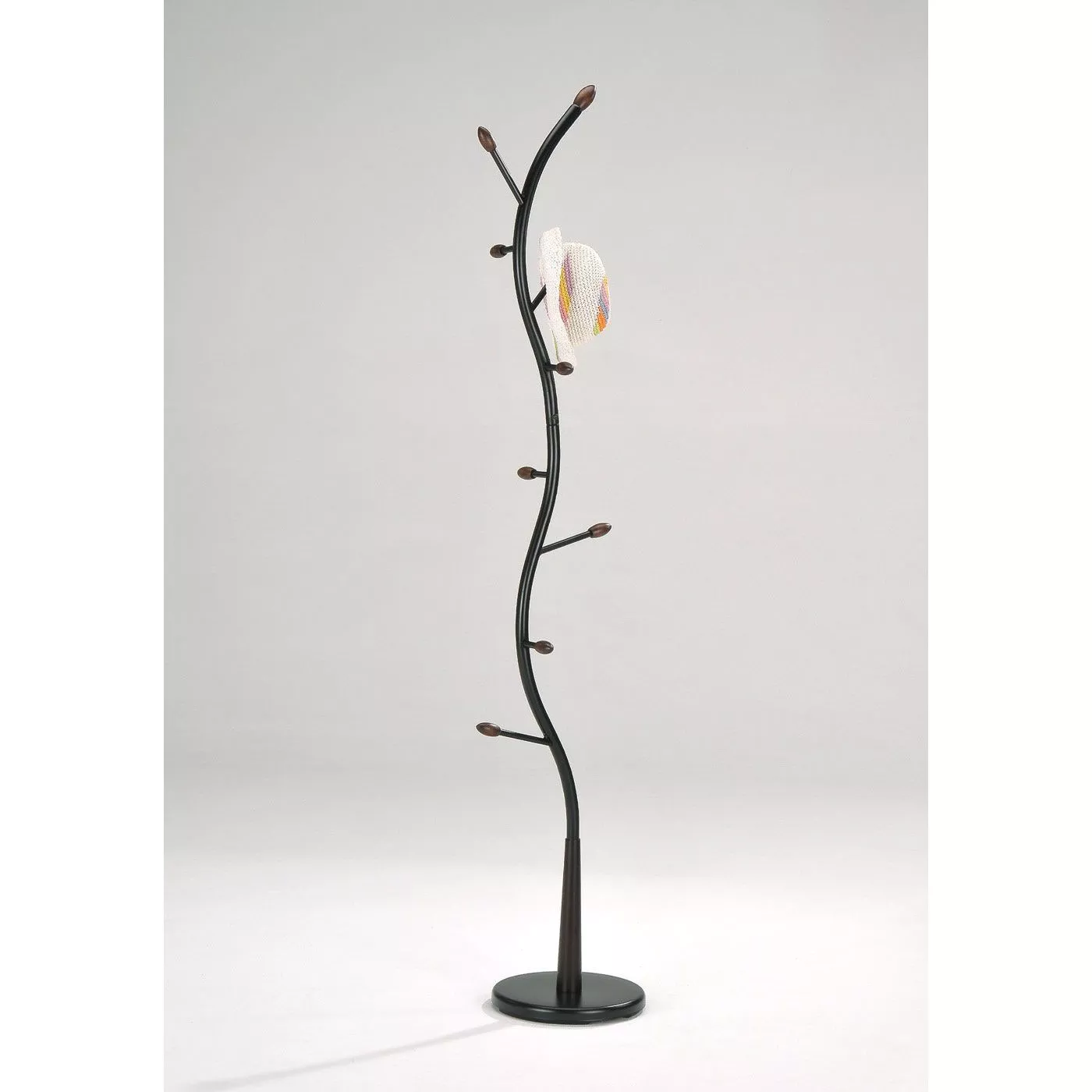 Metal Hall Tree Coat Rack with Entryway Storage and Hat Hooks