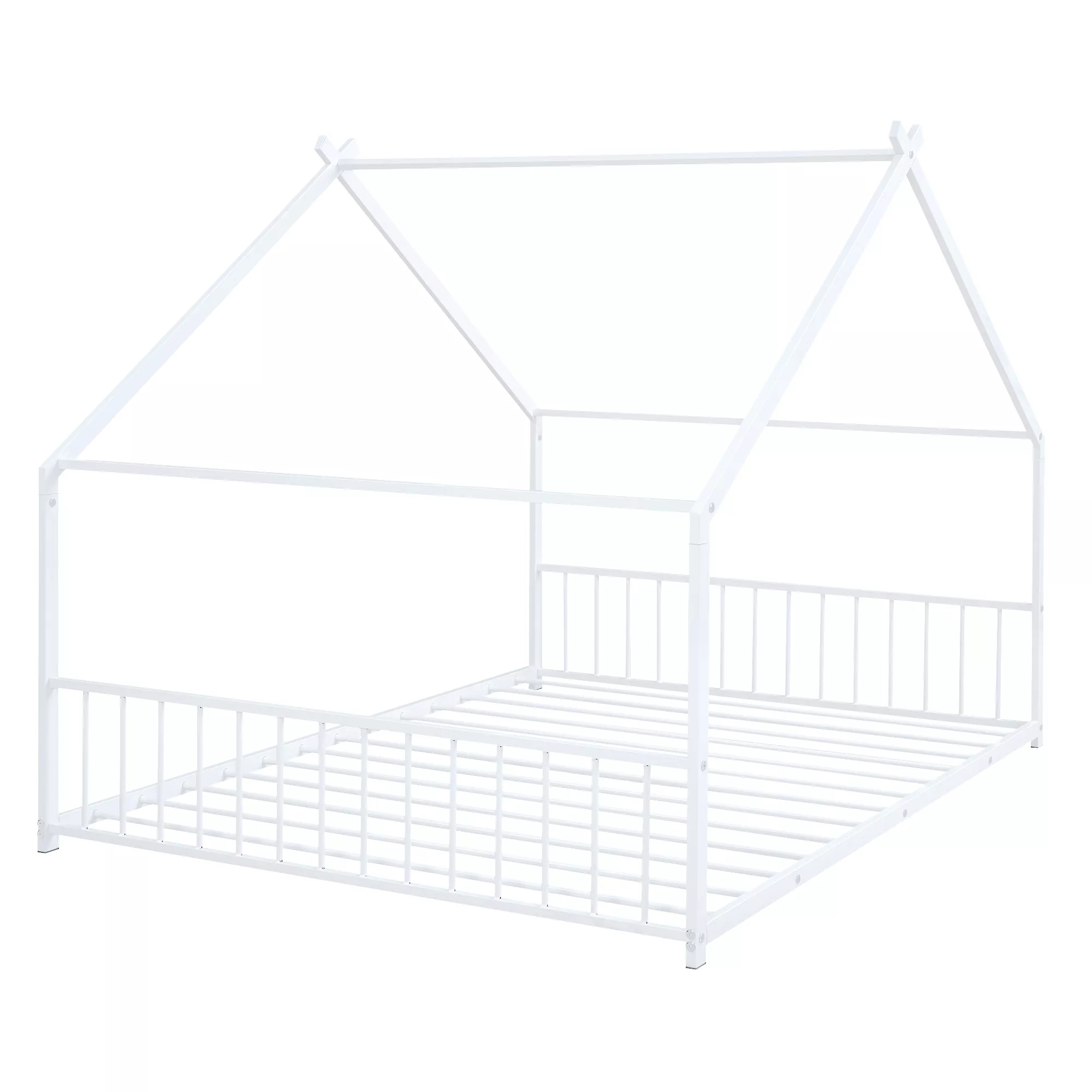 Metal House Bed Low-floor Bed