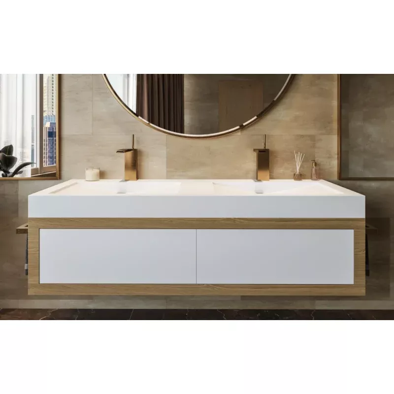 Millennium-150 White Stone Sink
