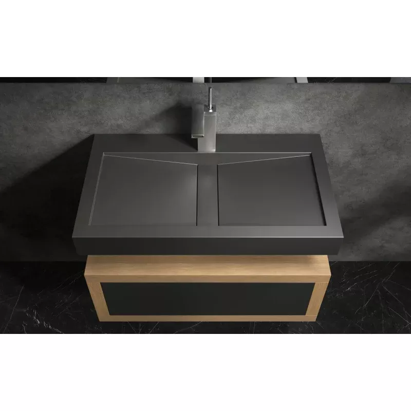 Millennium-90 Black Stone Sink