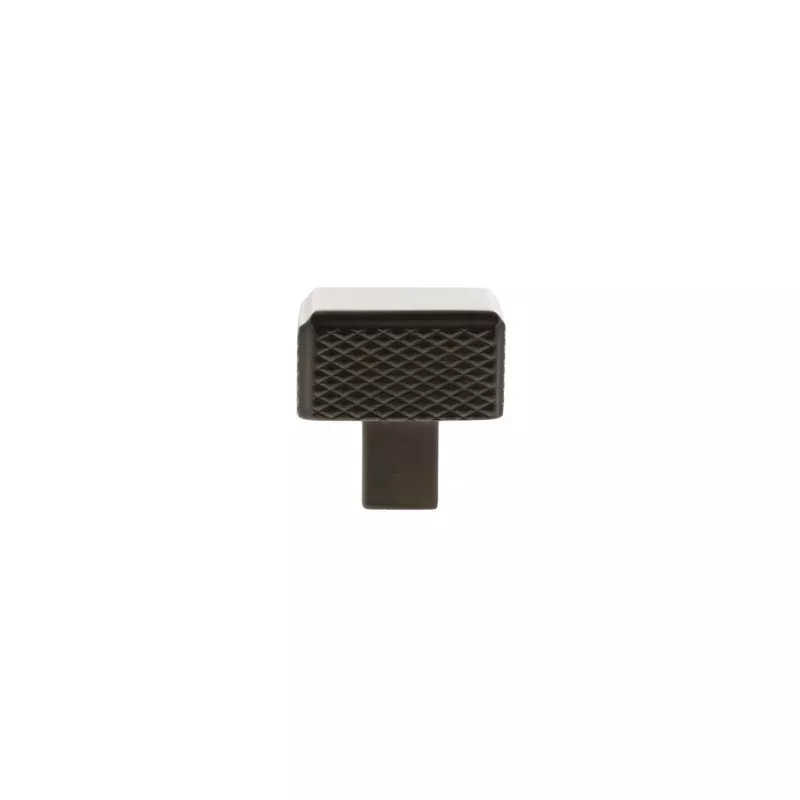 Millhouse Brass Eiffel Knurled Square Cabinet Knob Handle