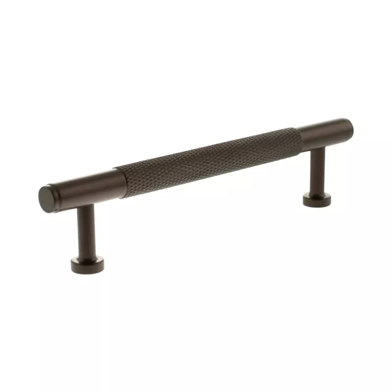 Millhouse Brass Eiffel Knurled T-Bar Cabinet Pull Handle 128mm
