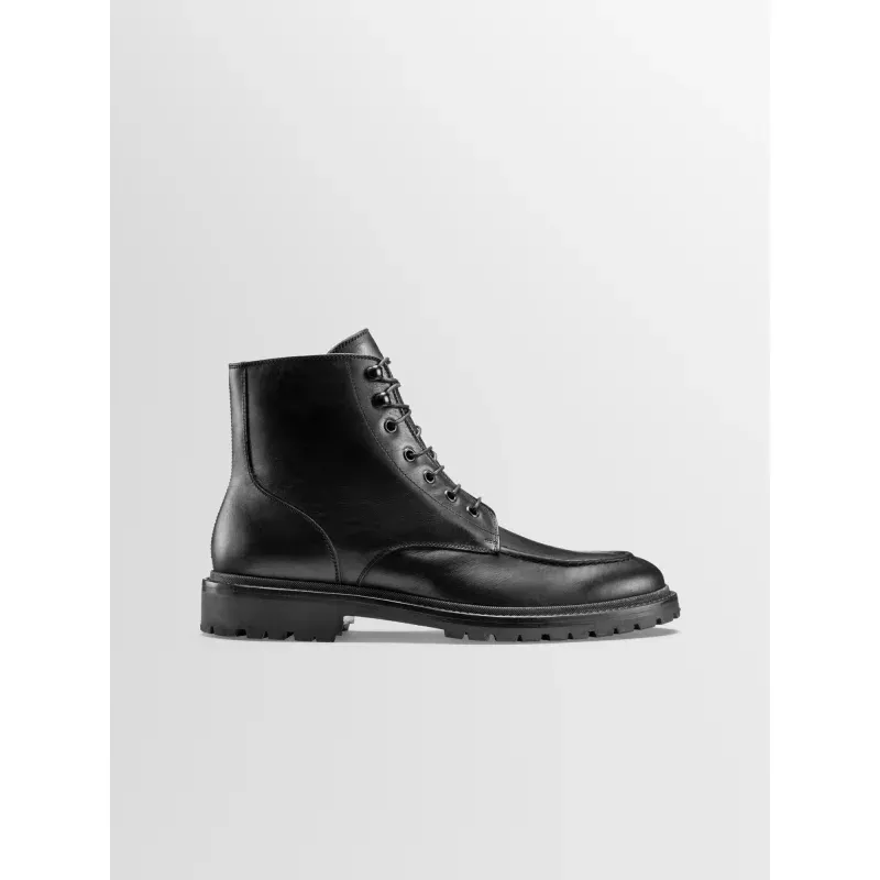 Milo Leather Boot in Nero