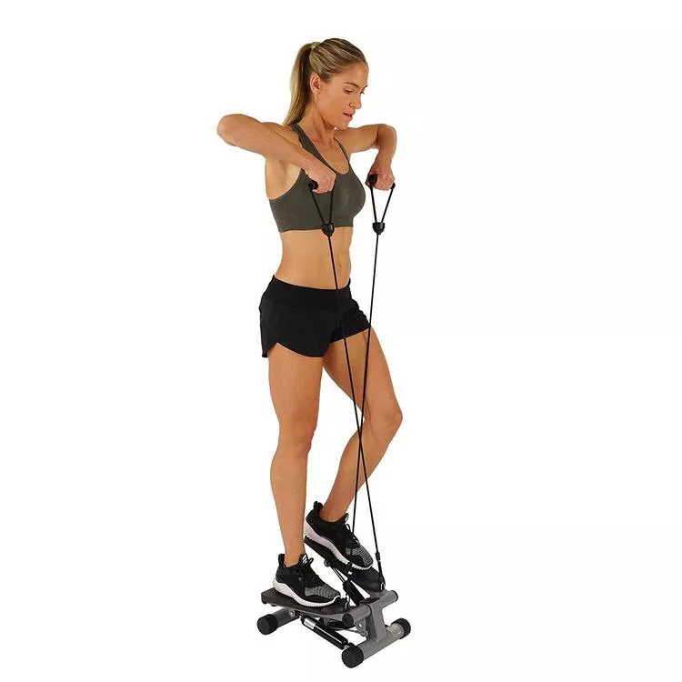 Mini Stepper with Bands - Compact Cardio Exercise Machine