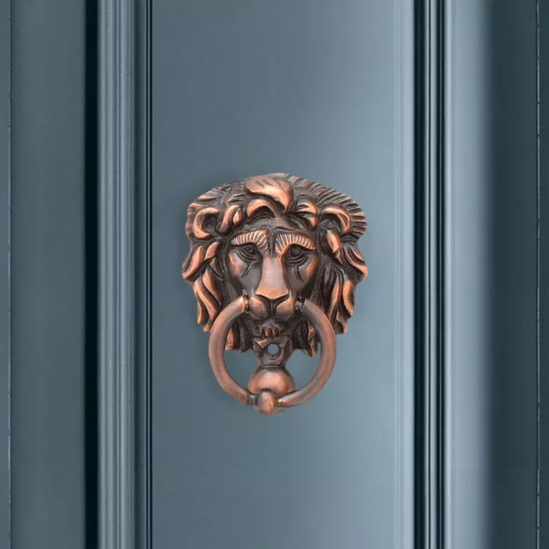 Miniature Lions Head Door Knocker
