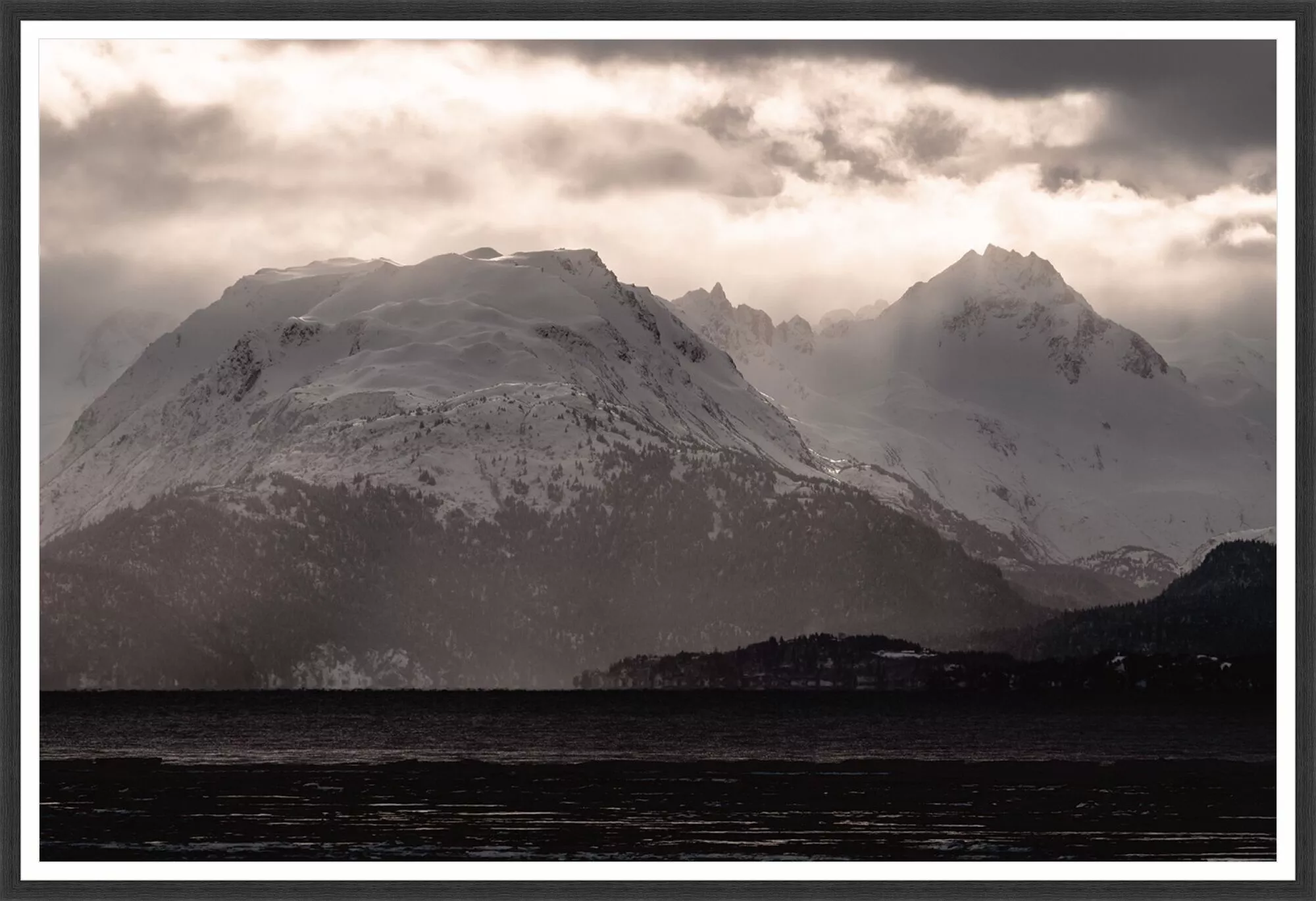 Misty Peaks and Sunbursts
